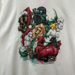 Vintage 1996 McCartney Poodle Dog Lover Graphic T-shirt Gildan size XL NEW NOS